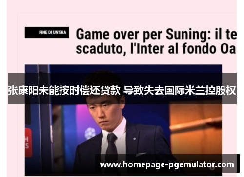 张康阳未能按时偿还贷款 导致失去国际米兰控股权